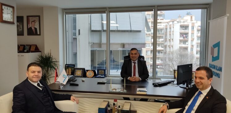 Kozan Kaymakamı Gürçam’dan (BİK) Adana Şube Müdürü Çetin Oranlı’ya Ziyaret