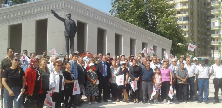 CHP İl Başkanı Şükret Çaylı, Partinin 100.Kuruluş  Yıldönümü Nedeniyle Bir Basın Açıklaması Yaptı