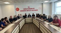 Devlet Hastanesi Sağlık Bakım Hizmetleri Bölüm Sorumlularıyla Toplantı Yapıldı