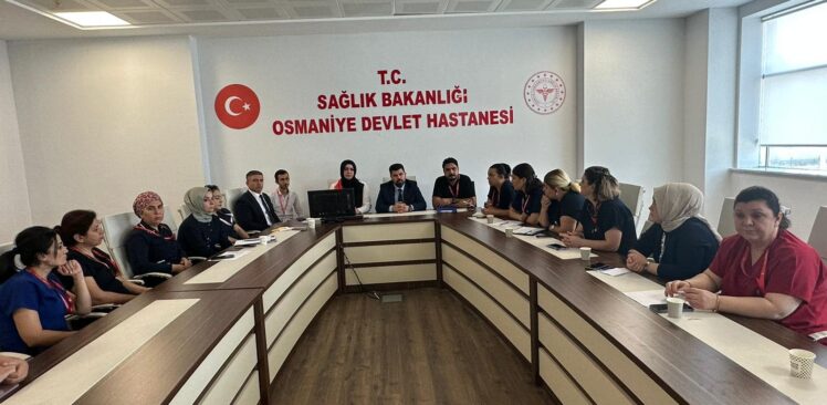 Devlet Hastanesi Sağlık Bakım Hizmetleri Bölüm Sorumlularıyla Toplantı Yapıldı