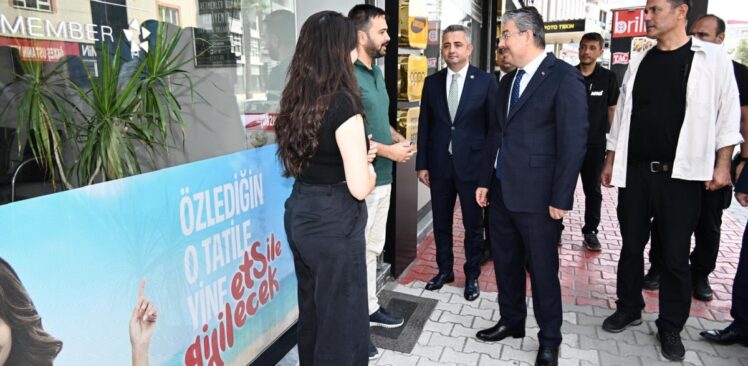 VALİ; YILMAZ’IN ESNAF  ZİYARETİ  DEVAM EDİYOR