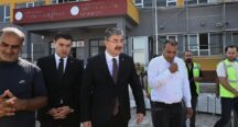 Vali Yılmaz, Güçlendirme Çalışmaları Devam Eden Çamlıkevler İlkokulu ve Şehit Çağrı Doğan Ortaokulu’nda İncelemelerde Bulundu