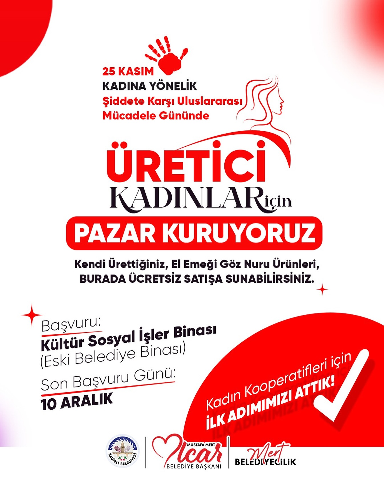 Başkan Olcar; Kadınlar  İçin Üretici Pazarı  Kuruyor