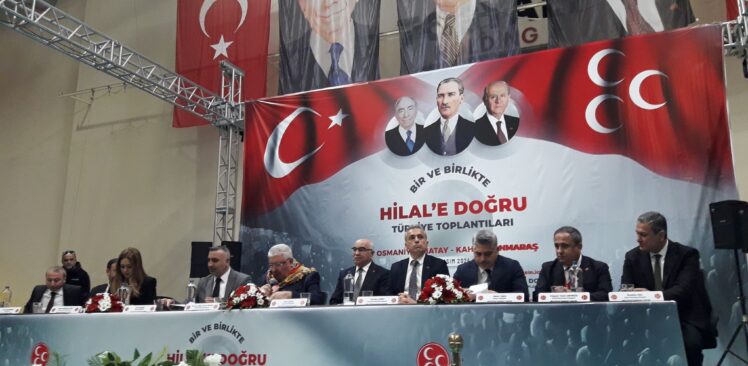 Osmaniye’de  Mhp’nin  ” Bir  Ve Birlikte   Hilal’e Doğru ” Toplantısı Coşkulu Geçti