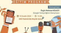 OKÜ’DE  GNI Dijital Habercilik Eğitim Programı Düzenlenecek